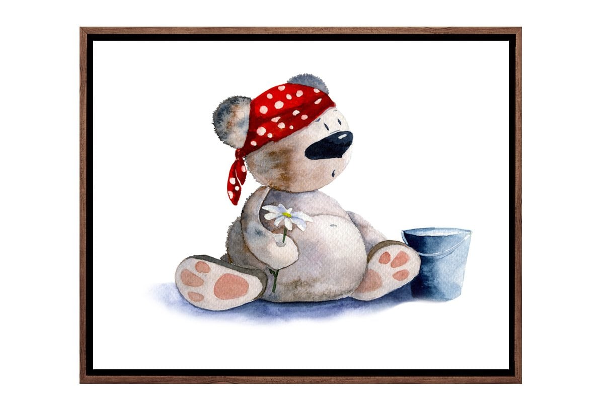 Tubby Toby Bear | Canvas Art Print - Final Touch Decor