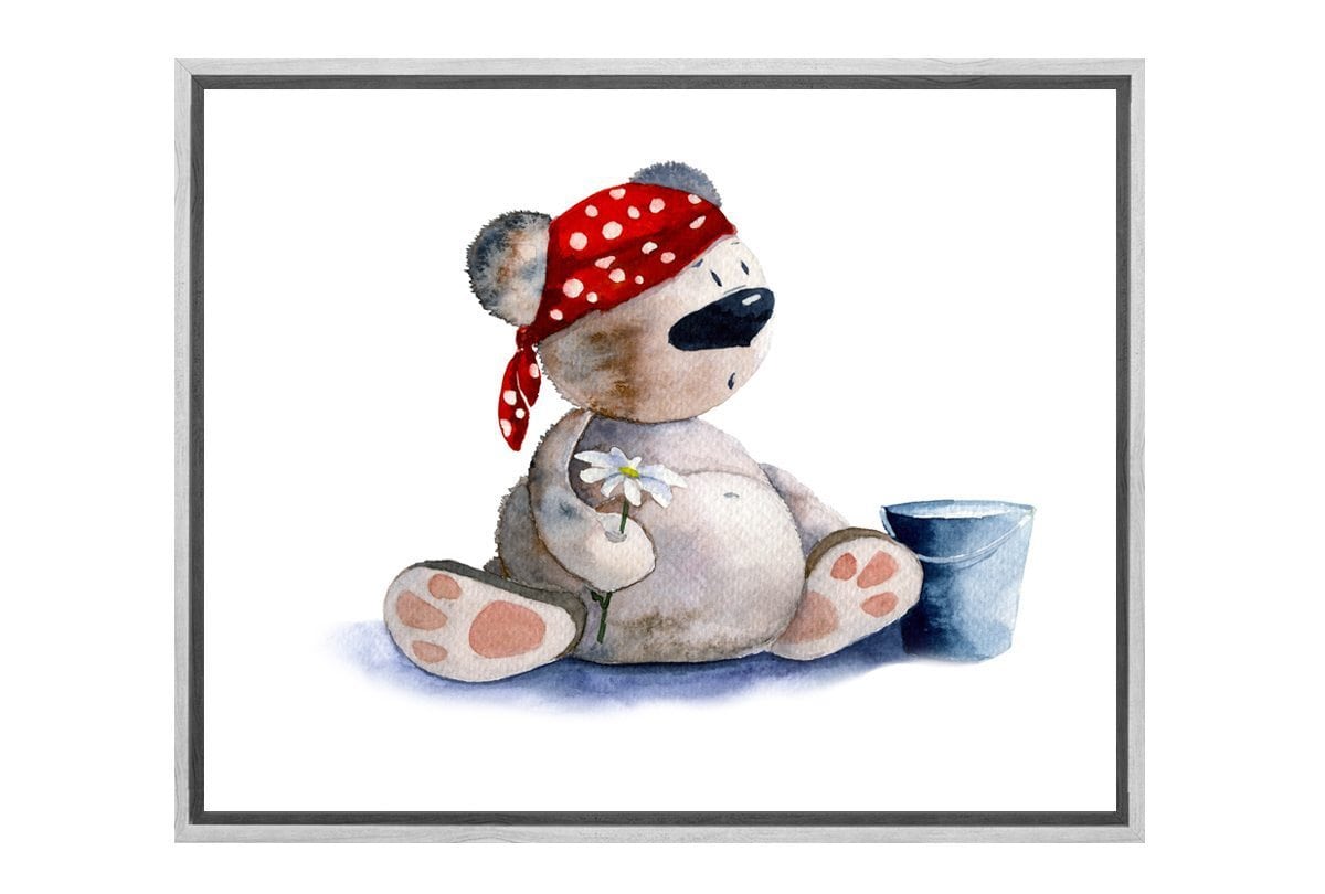Tubby Toby Bear | Canvas Art Print - Final Touch Decor
