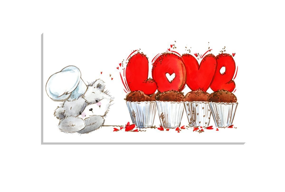 Love Bear 2 | Canvas Art Print