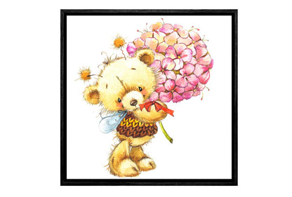 Boo Boo Bear Bouquet | Canvas Wall Art Print