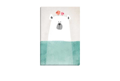 Swimming Bear | Canvas Art Print