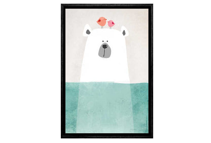 Swimming Bear | Canvas Art Print
