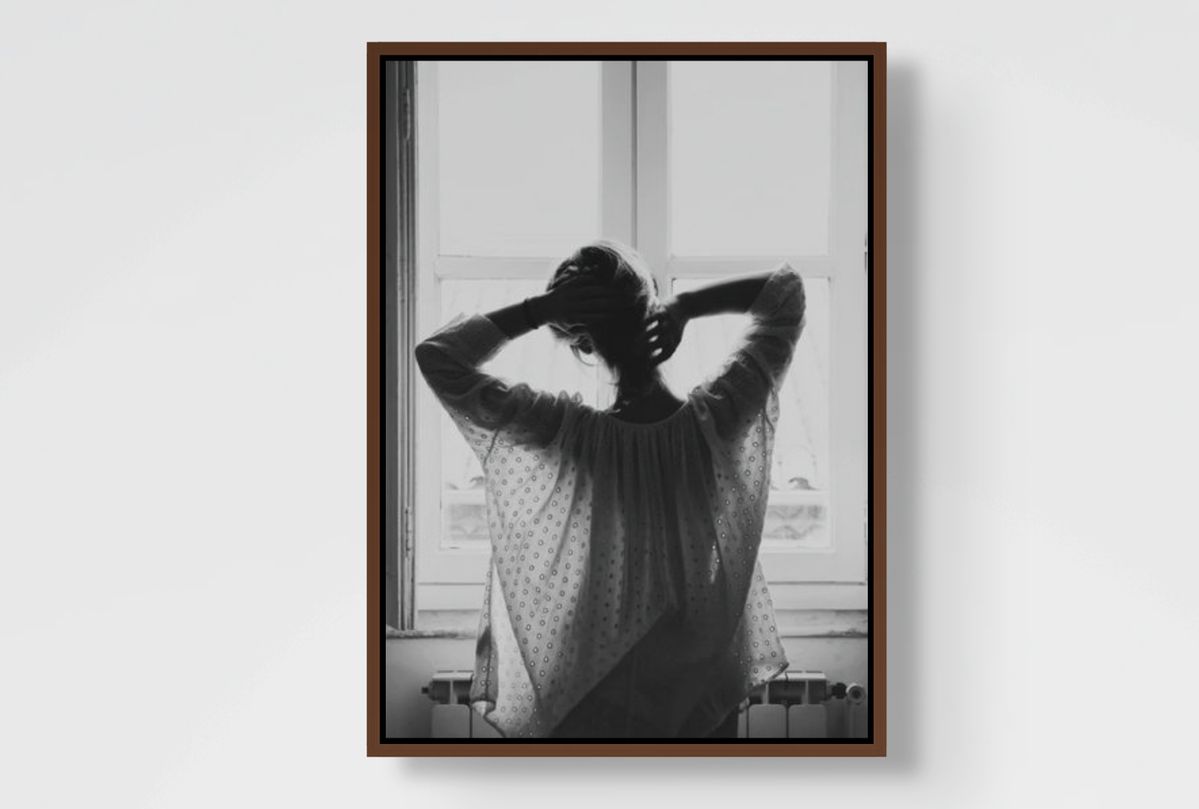 Quiet Morning l Black and White Fashion Wall Art Print
