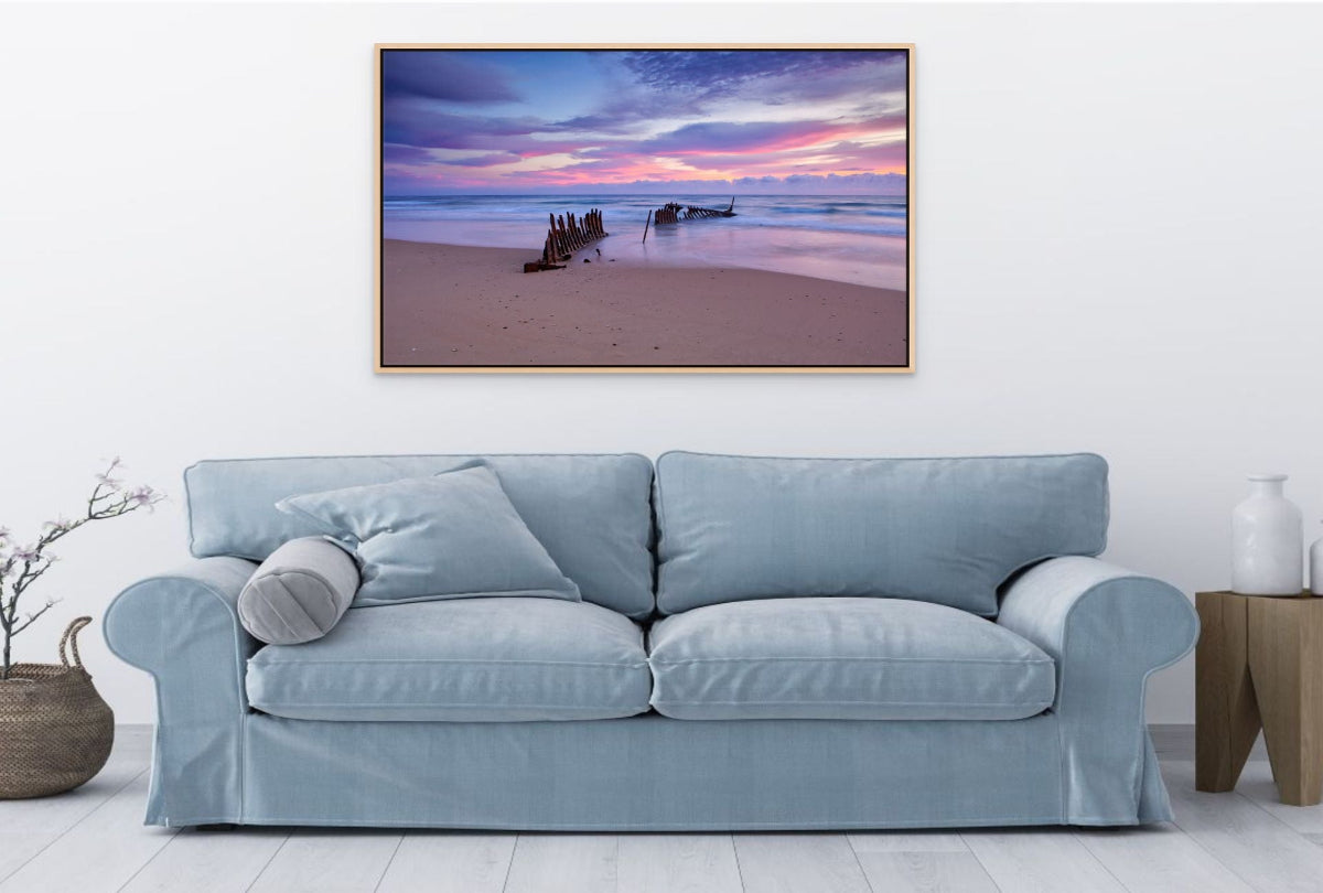 Dicky Beach Shipwreck Wall Art Print – Sunshine Coast Queensland