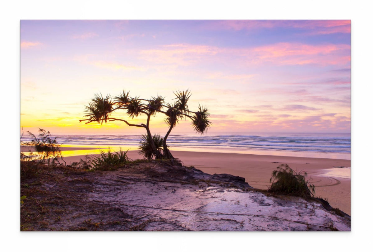 Fraser Island Beach Sunset Wall Art Print – Queensland Coastal Photography