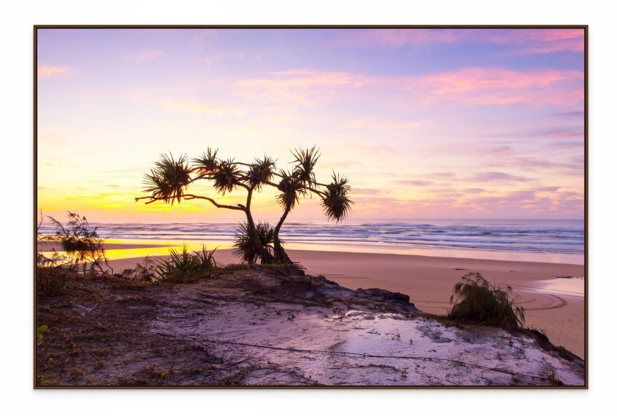 Fraser Island Beach Sunset Wall Art Print – Queensland Coastal Photography