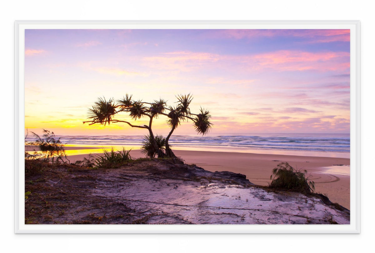 Fraser Island Beach Sunset Wall Art Print – Queensland Coastal Photography