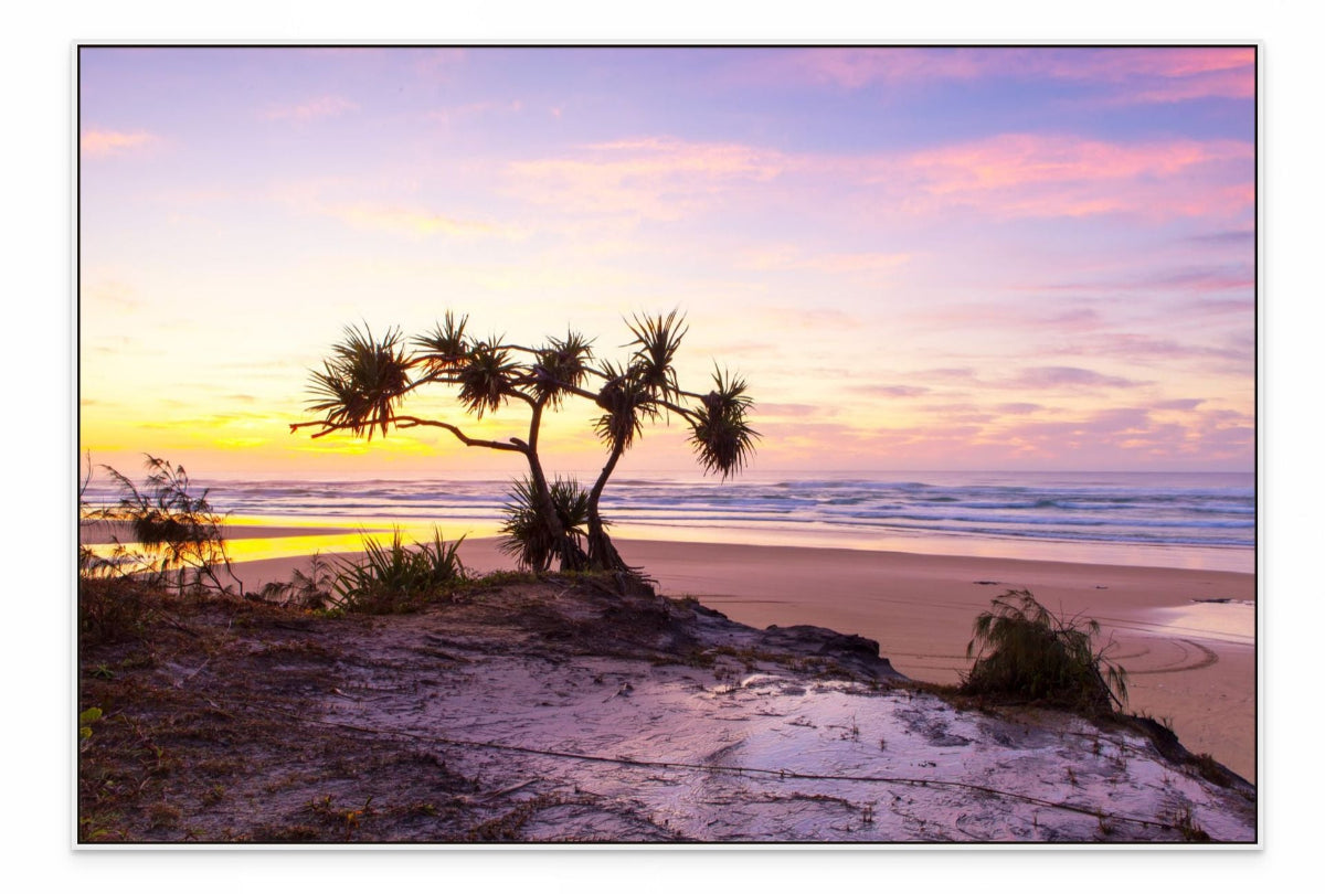 Fraser Island Beach Sunset Wall Art Print – Queensland Coastal Photography