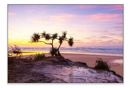 Fraser Island Beach Sunset Wall Art Print – Queensland Coastal Photography