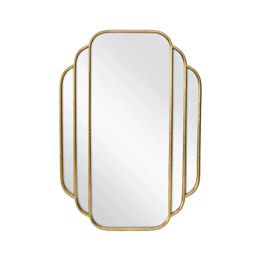 Art-Deco Fan Mirror 63.5x2.5x90cm