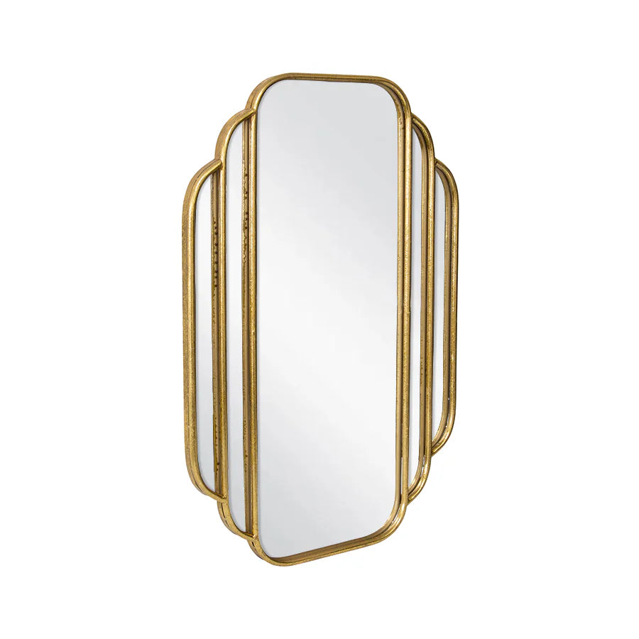 Art-Deco Fan Mirror 63.5x2.5x90cm