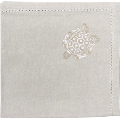 Napkin Beige Turtle Stonewashed