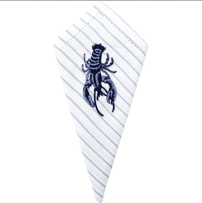 Napkin Lobster Light Blue Stonewashed