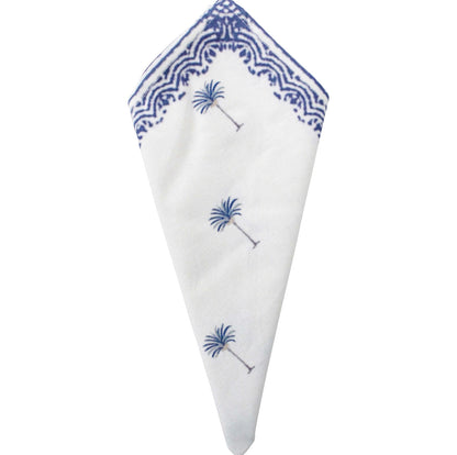 Napkin Blue Palm