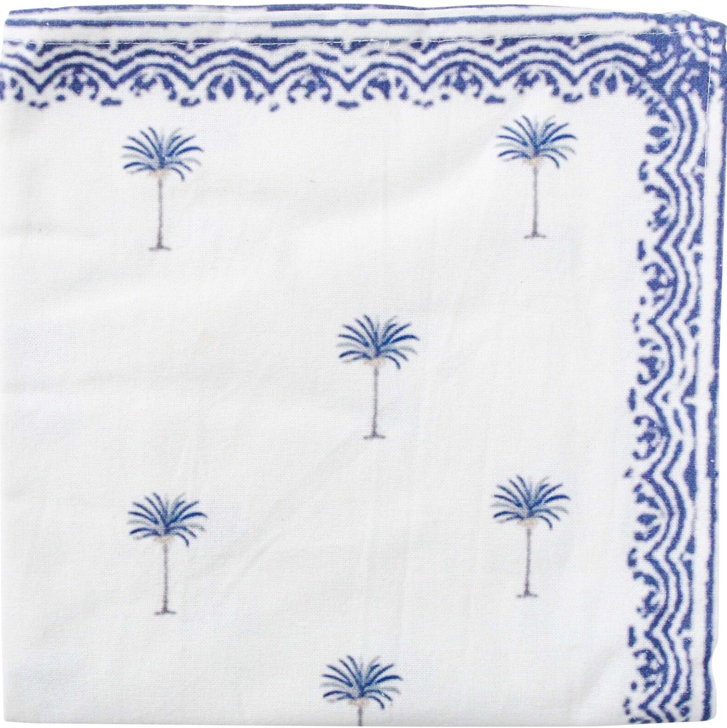 Napkin Blue Palm