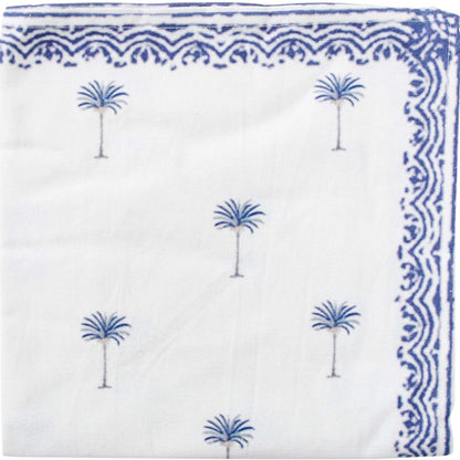 Napkin Blue Palm
