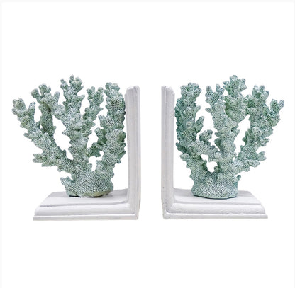 Coral Book End Set Pacific Blue