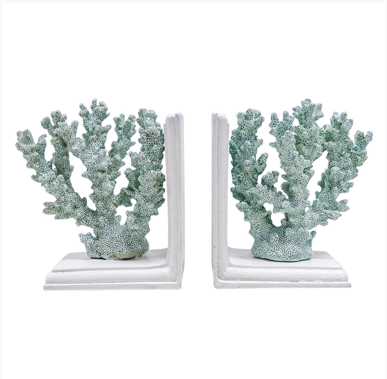 Coral Book End Set Pacific Blue