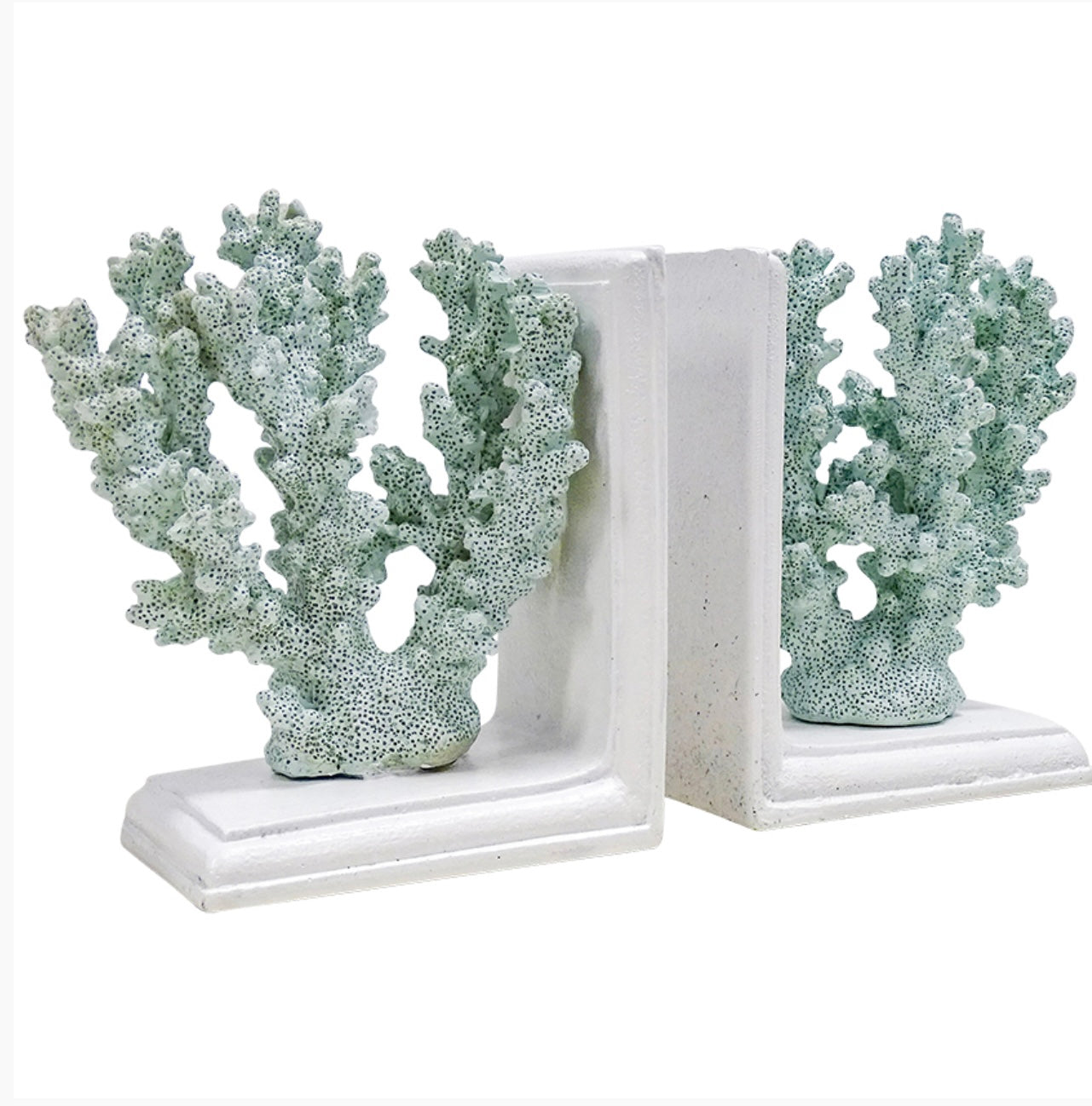 Coral Book End Set Pacific Blue