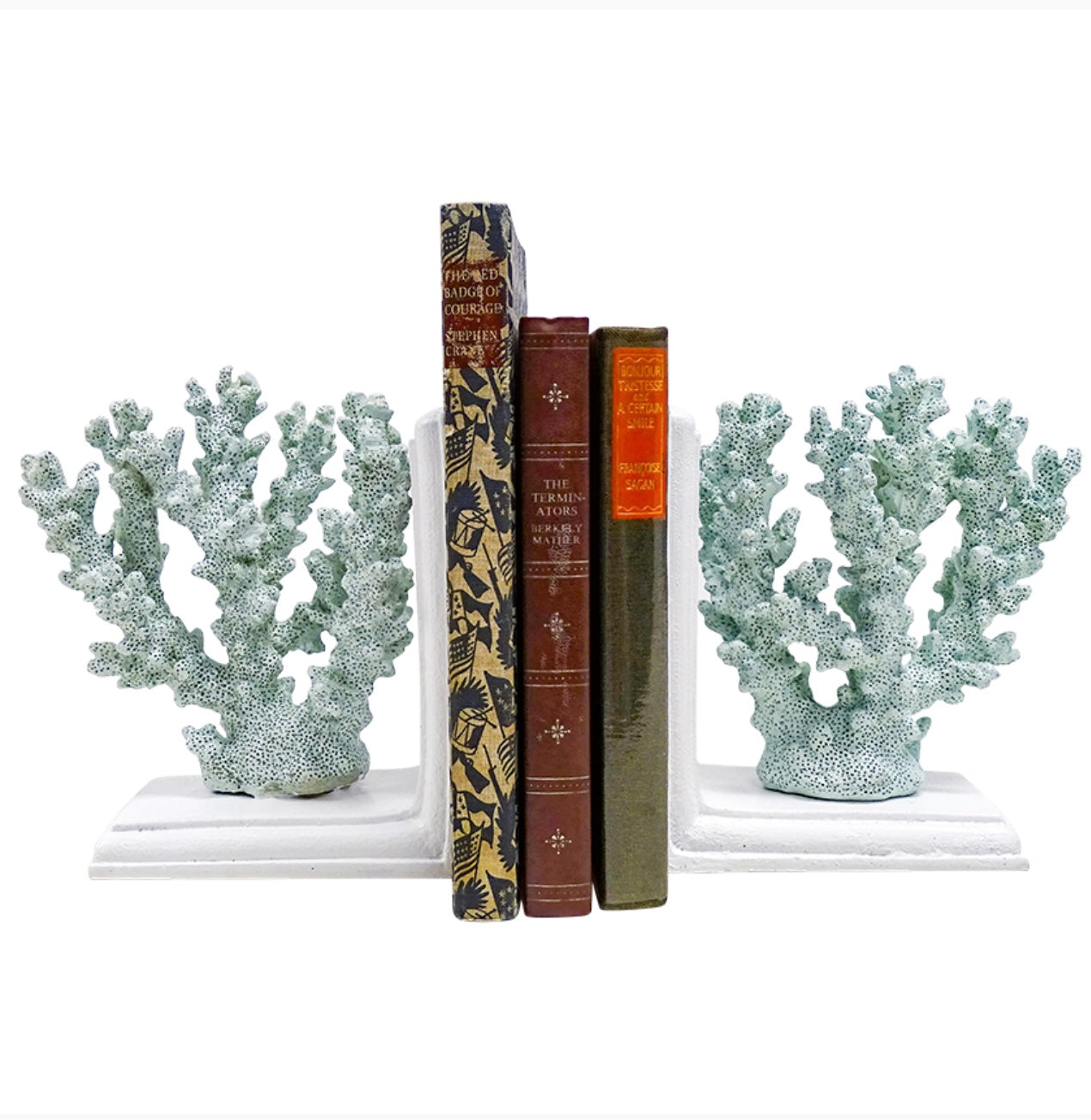 Coral Book End Set Pacific Blue