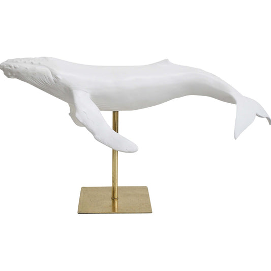 White Whale on Stand Decoration