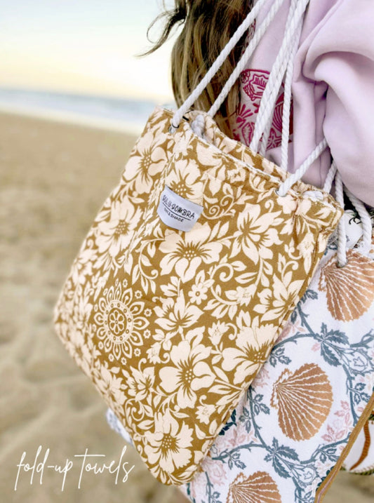 Beach Towel in Bag Florabelle