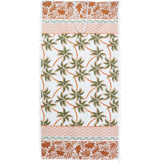 Beach Towel in Bag Palm
