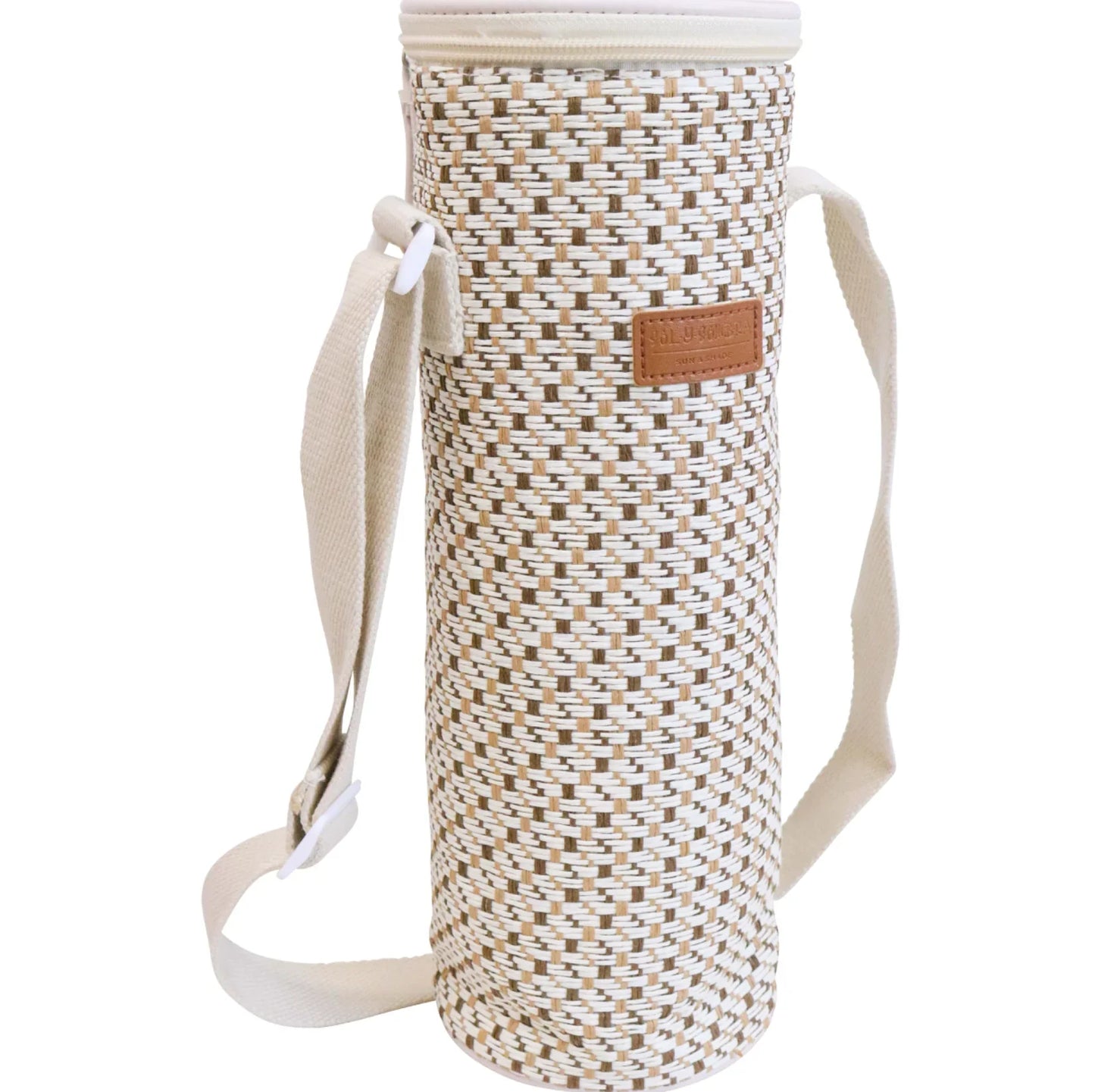 Neutral wine cooler bag with a strap