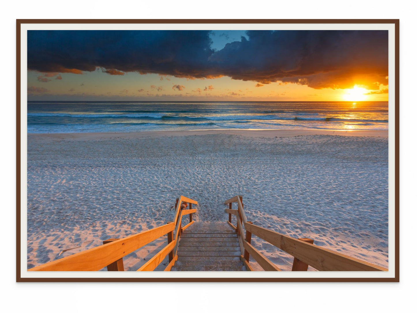 Mermaid Beach Gold Coast Wall Art Print – Queensland Coastal Sunrise