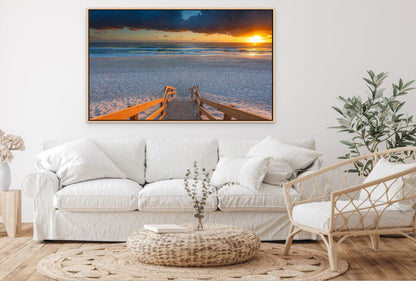 Mermaid Beach Gold Coast Wall Art Print – Queensland Coastal Sunrise