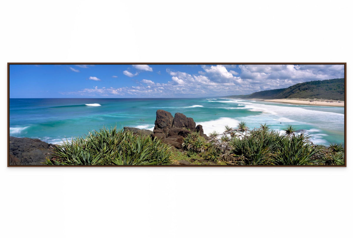 Noosa North Shore Beach Panorama Wall Art – Sunshine Coast Queensland