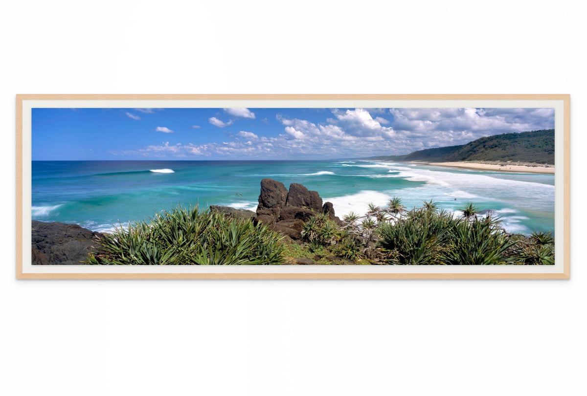 Noosa North Shore Beach Panorama Wall Art – Sunshine Coast Queensland