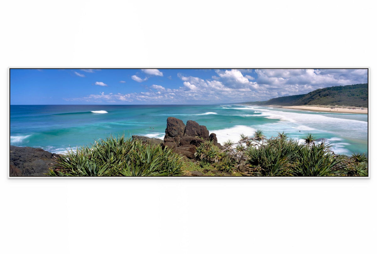 Noosa North Shore Beach Panorama Wall Art – Sunshine Coast Queensland