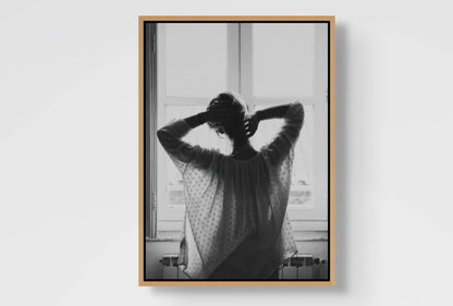 Quiet Morning l Black and White Fashion Wall Art Print
