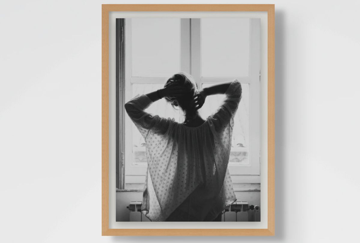 Quiet Morning l Black and White Fashion Wall Art Print