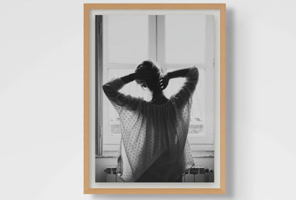 Quiet Morning l Black and White Fashion Wall Art Print