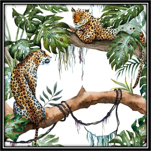 Tropical Leopard Print | Wall Art Print