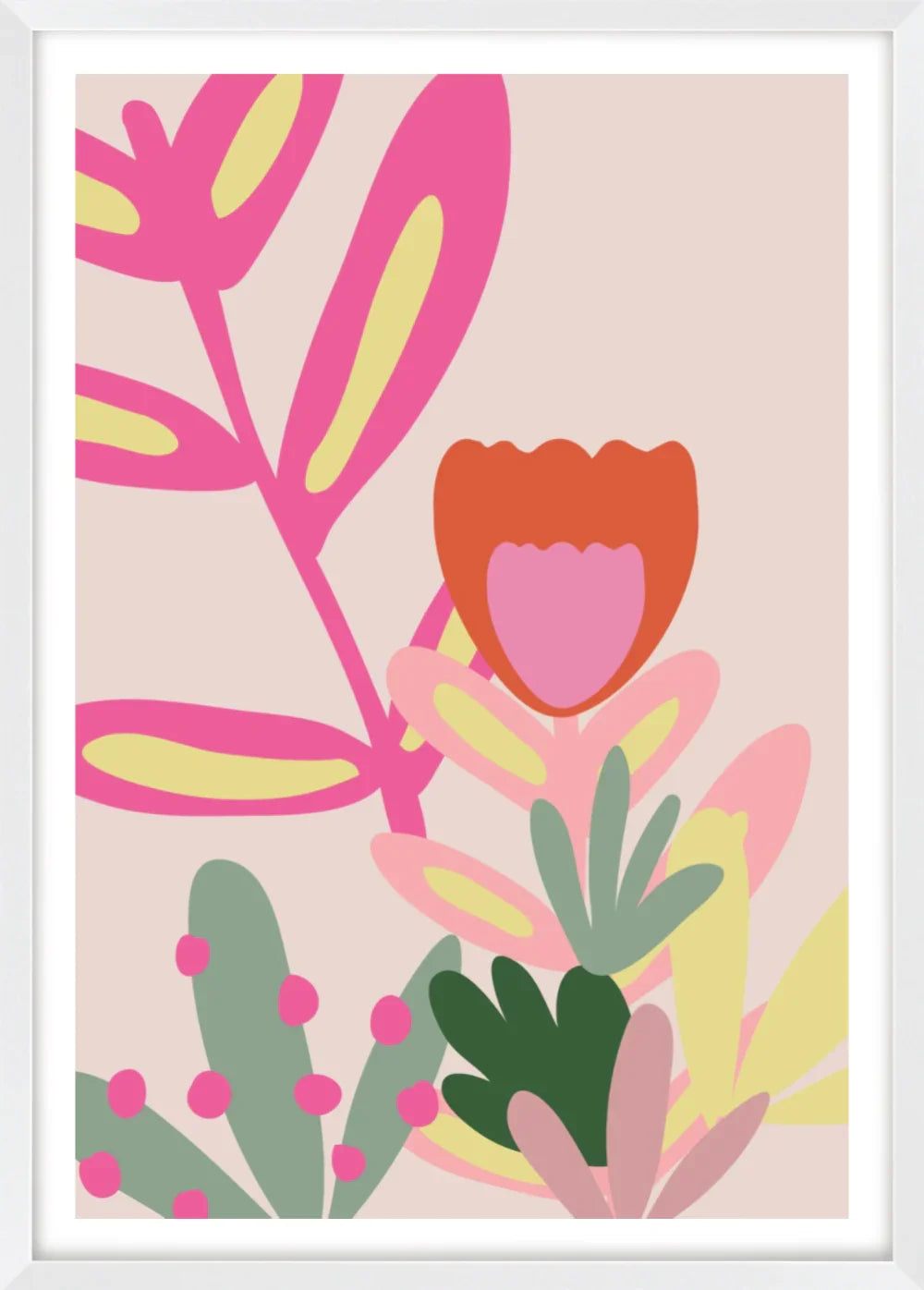Pink Floral 7 | Poster Art Print