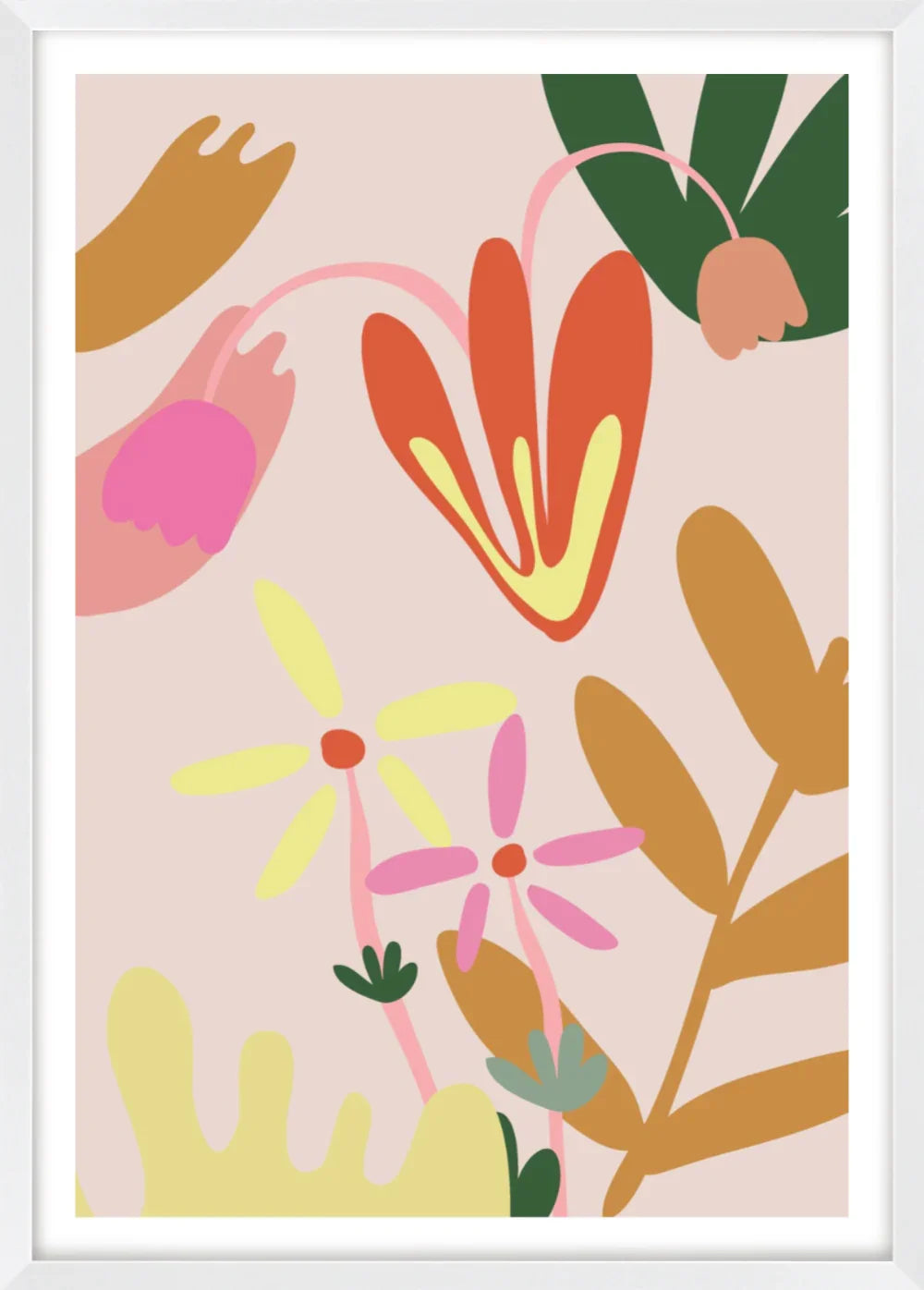 Pink Floral 8 | Poster Art Print
