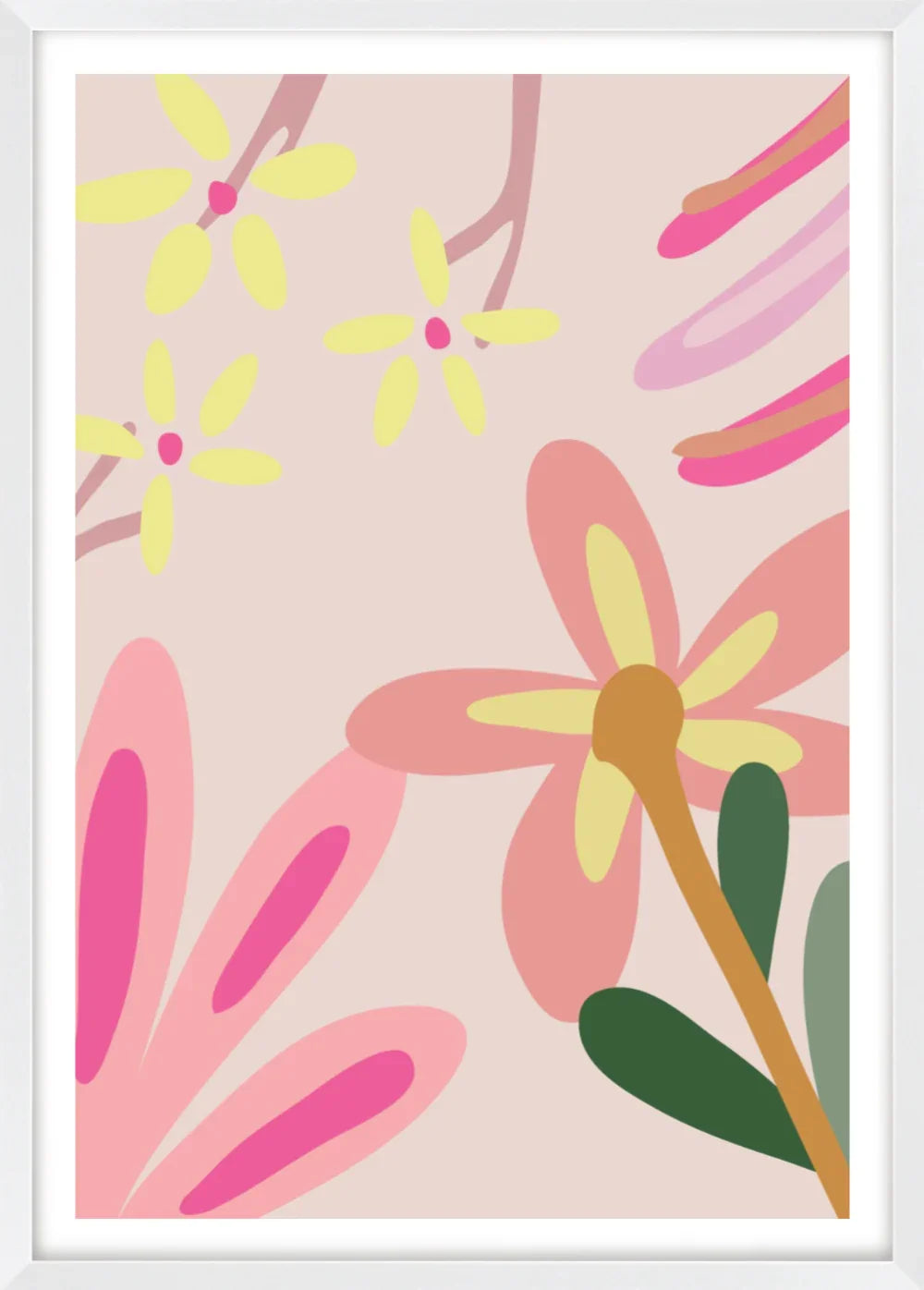 Pink Floral 9 | Poster Art Print