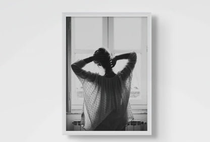 Quiet Morning l Black and White Fashion Wall Art Print