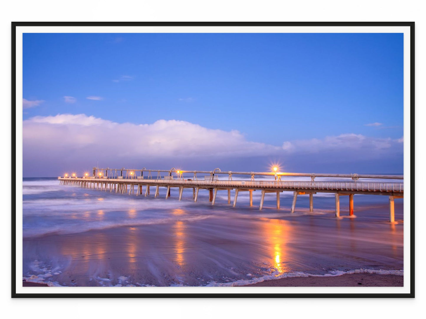The Spit Gold Coast Wall Art Print – Sunset Pier Coastal Photography