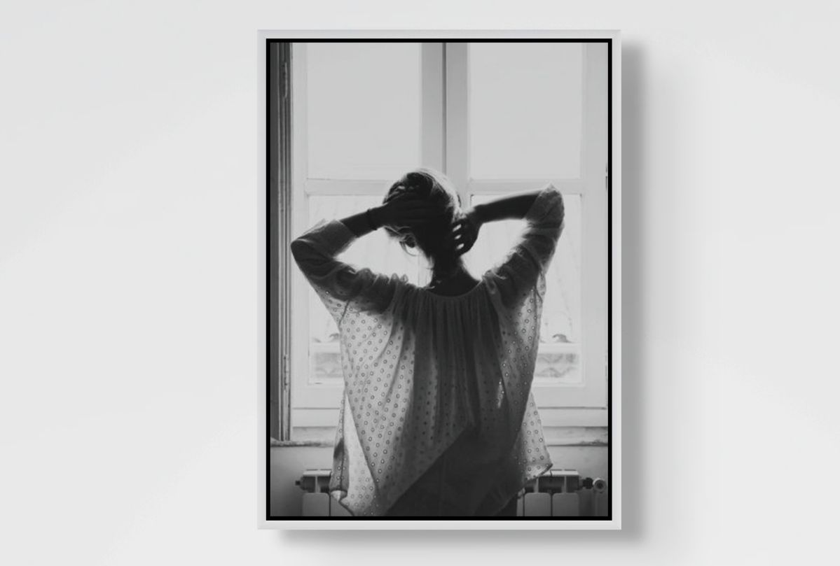Quiet Morning l Black and White Fashion Wall Art Print