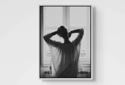 Quiet Morning l Black and White Fashion Wall Art Print