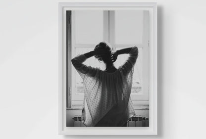 Quiet Morning l Black and White Fashion Wall Art Print