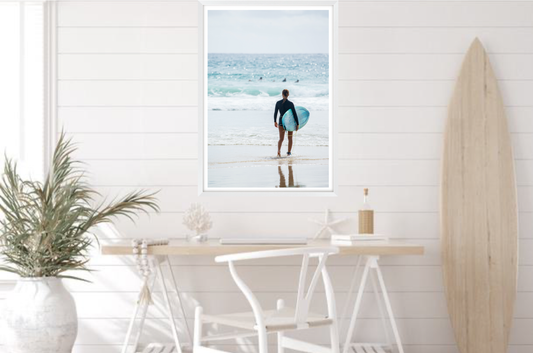 Gone Surfing Byron Bay | Coastal Wall Art Print