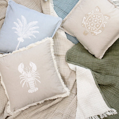 Stonewashed Muslin Throw/Blanket - 6 Layer Natural 150x250cm