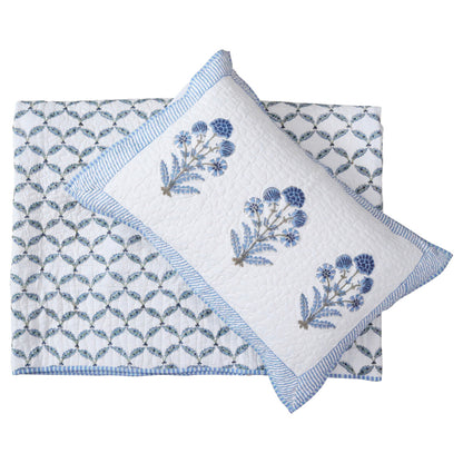 Quilted Bedspread Set Handmade Layla - King