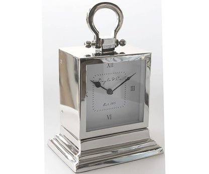 Hamptons Silver Mantle Clock