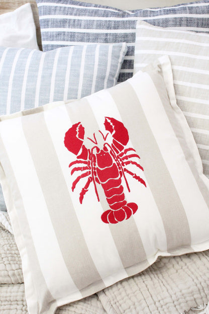 Cushion Harbour Lobster - 46 x 46cm